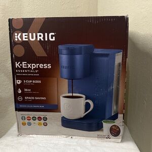 **New in box**  Keurig K-Express Essentials in Pacific Blue